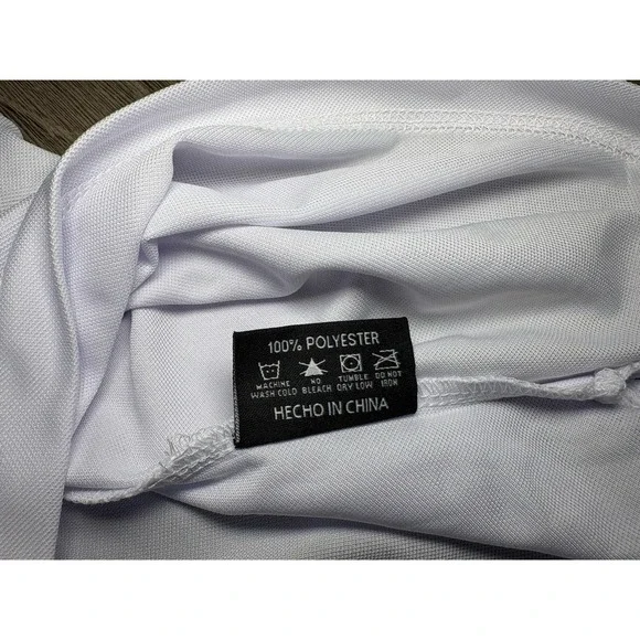 Dixxon Flannel Co Polo Shirt Mens White G-Sport Performance Golf Casual NWT XS - Picture 6 of 8